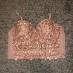 Bustier crop top